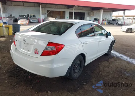 2012 Honda Civic Lx из США, поврежденный, VIN 2HGFB2F5XCH315828